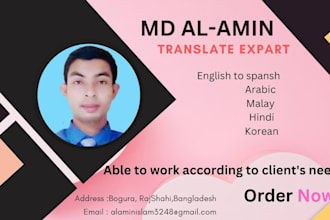professionally translate  PDF, books, or documents accurately