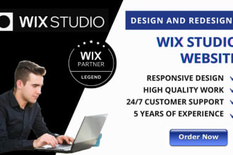 design a responsive wix website using wix studio