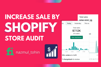 review and audit your shopify store to increase cro
