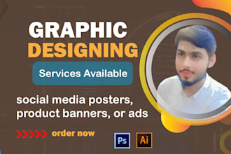 do design, social media posters and product banners design