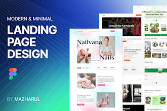 do figma design website, landing page, ui ux design