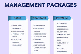 design ,create , manage facebook and instagram business page