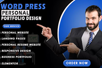 create business website or personal portfolio website with wordpress in 7 hours