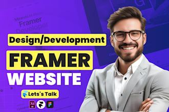 do framer website design, framer landing page, framer developer