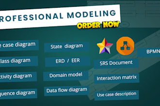 make uml diagrams, class diagram, use case, srs doc,erd sequence diagram