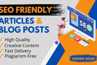 write 15 SEO friendly 1500 word articles and blog posts