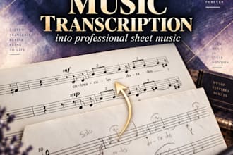 transcribe your music into professional sheet music