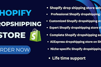create a branded ecommerce dropshipping store