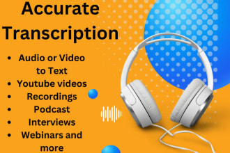 transcribe up to 60 minutes of audio and video transcription