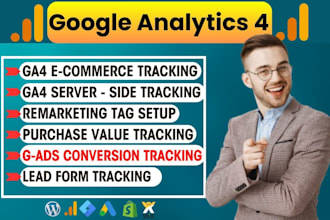 set up shopify ga4 ecommerce server side tracking and ads conversion tracking