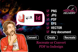 recreate or convert pdf to indesign