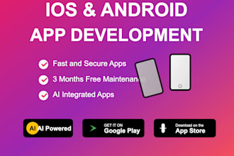 build fitness, ecommerce, shopping and educational app for ios and android