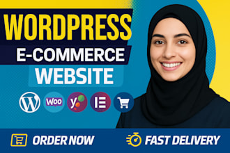 build wordpress ecommerce website, online store using wordpress and woocommerce
