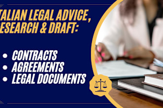 write legal contracts, agreements and any document for you