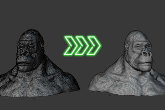 fix your 3d model, doing retopology, optimizing 3d models