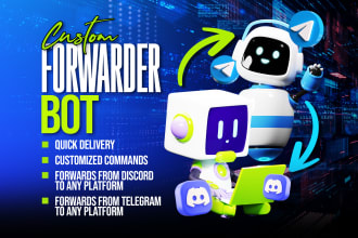 create a bot that forwards messages from discord to telegram or any platform