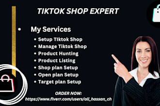 set up a tiktok shop and create a catalog for tts