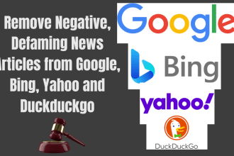 do reputation management by removing negative news articles from google or bing
