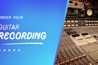 record electric and acoustic  guitar for your project