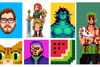 create your pixelated artwork