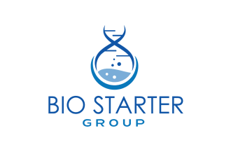 do unique starter group logo design for bio industry company