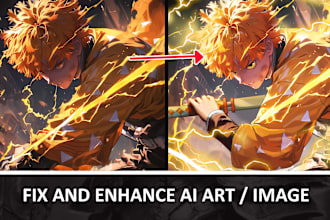 fix your ai generated art image, repaint and enhance it