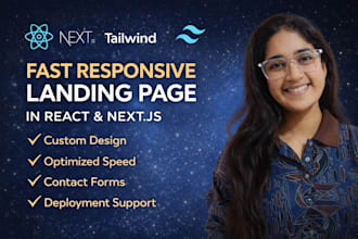 build a fast responsive landing page with react and nextjs
