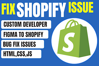 be your shopify liquid developer and shopify custom coding developer