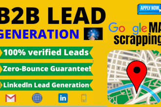 scrape google maps business data highly targeted b2b lead generation