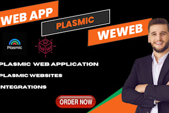 build website web application using plasmic no code,supabase,weweb