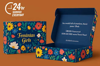 do product packaging box design, mailer box and subscription box design