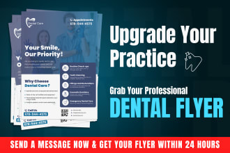design a professional dental flyer or post for your practice