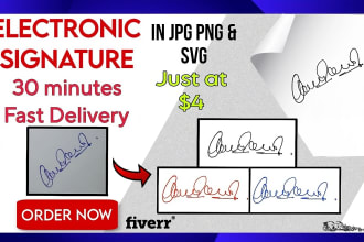 convert your handwritten signature into electronic signature