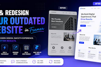 fix and redesign your outdated website in framer