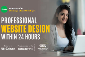 design professional website within 24 hours