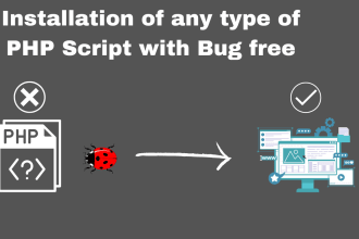 install any type of codecanyon PHP scripts with fixed bugs