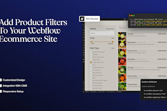 add product filters to your webflow ecommerce site
