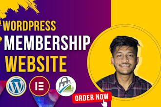 create a membership website or subscription website with wordpress
