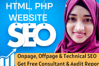 properly optimize on page and technical seo html php website for google ranking