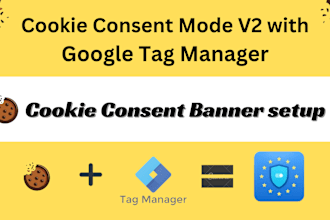 setup cookie consent mode v2 with GTM gdpr ccpa, tcf in implement cookie consent