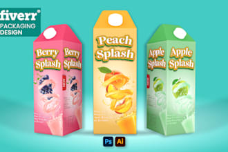 do product packaging design, packaging box design, product box and 3d mockup