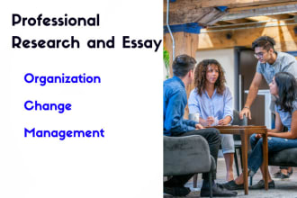 write essay, organization change, management, strategic leadership, assignment