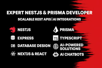 develop rest api using nestjs nodejs typescript and prisma