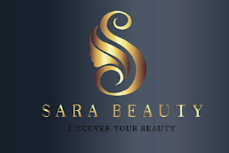 design a modern luxury logo for a hair salon and beauty salon