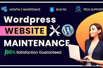 provide wordpress website maintenance, management and update