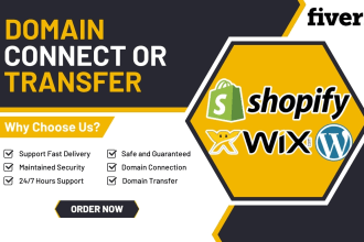 connect or transfer your domain to website