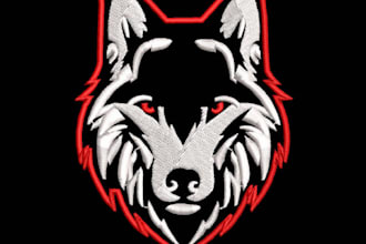 do embroidery digitizing into dst pes vp3 jef exp in 2 hours