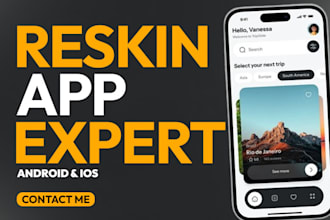reskin redesign rebrand  bug fix codecanyon mobile app