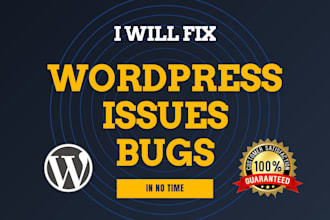 fix wordpress issues, bugs, elementor pro, wpbakery expert