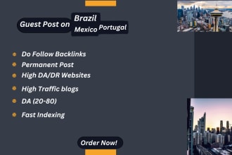 do guest posts on mexico, brazil, portugal blogs